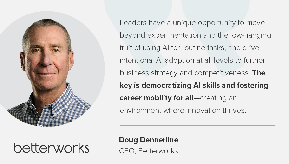 An image of Betterworks CEO Doug Dennerline has a quote from him stating, 