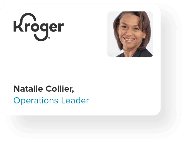Natalie Collier, Operations Leader, Kroger