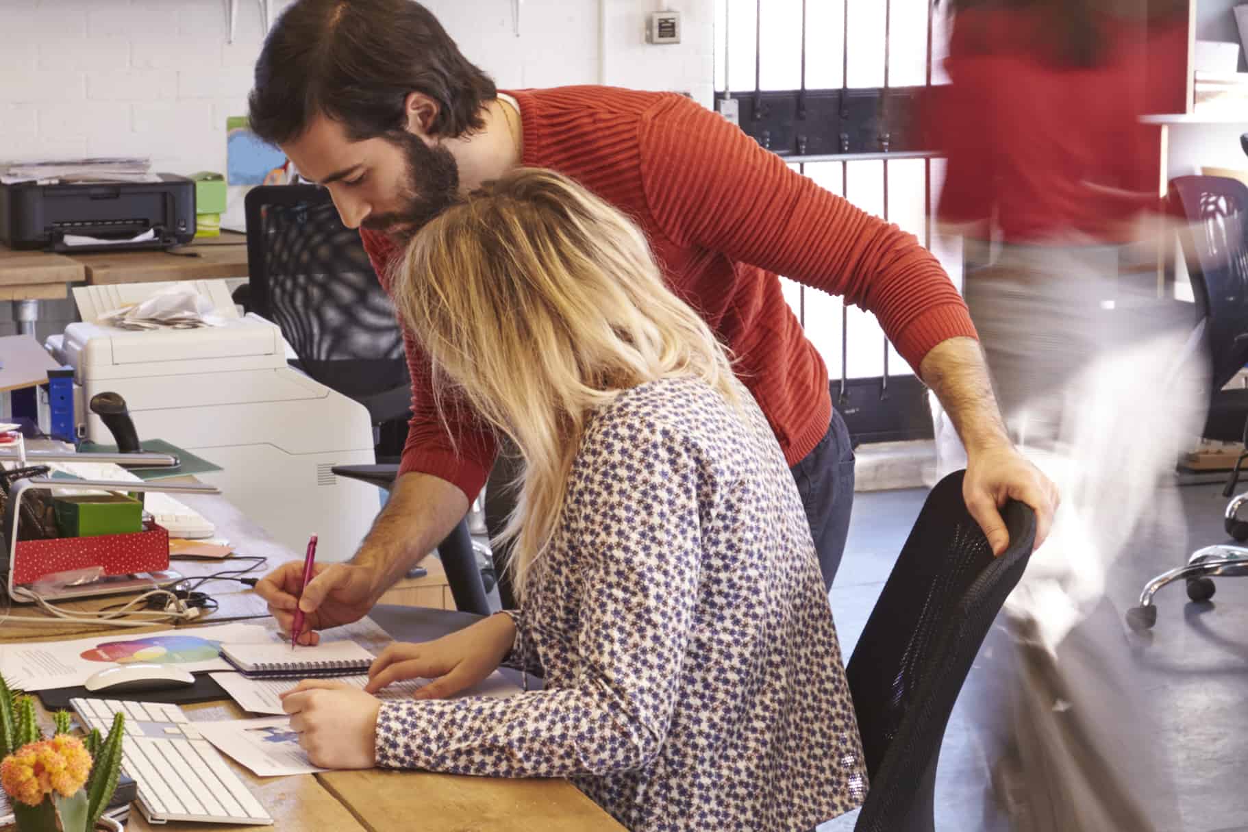 Interior Of Busy Design Office With Staff