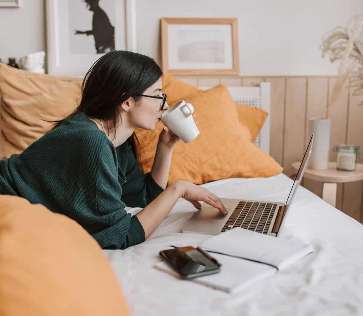 Workshop Graphic_1 Photo of a woman working from home
