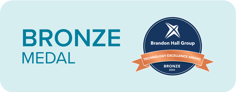 Logo Brandon Hall Group - Technology Excellence Award - Bronze 2024